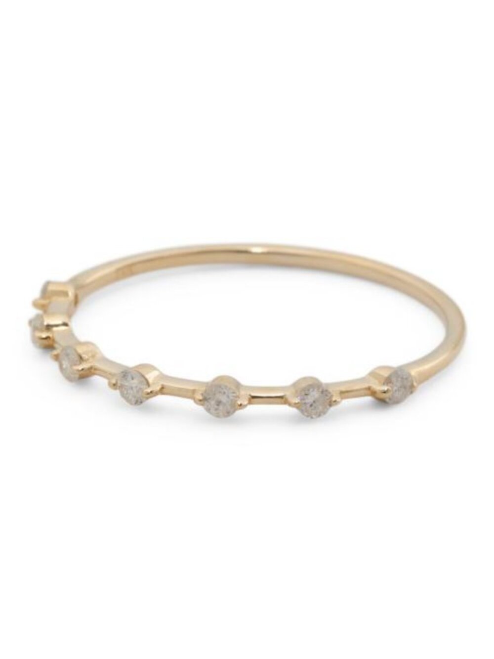 WHITE LOTUS 14kt Gold Diamond Band Ring